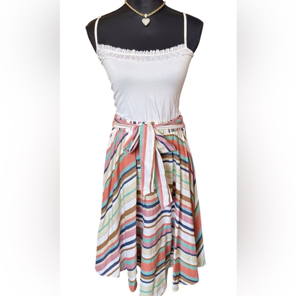 Flint & Moss Cotton-Linen Skirt